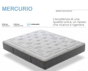 Materasso MERCURIO in Memory Foam e Poliflex - Manflex