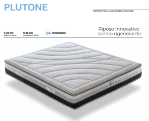 Materasso PLUTONE in MEMORY FOAM, ACQUAGREEN, POLIFLEX - Manflex