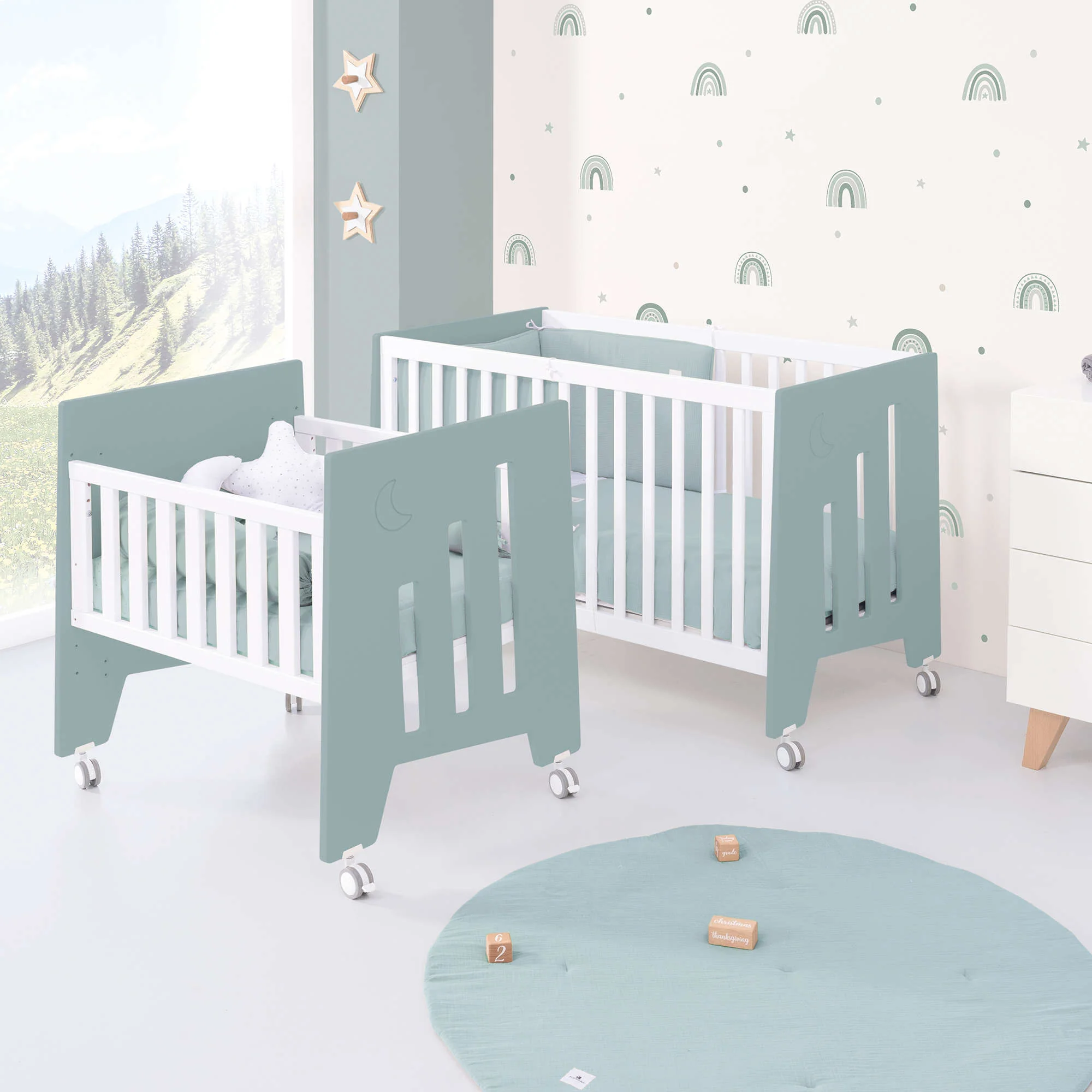 Culla 60x80 cm e lettino 60x120 cm (7in1) - Omni Tre Alondra