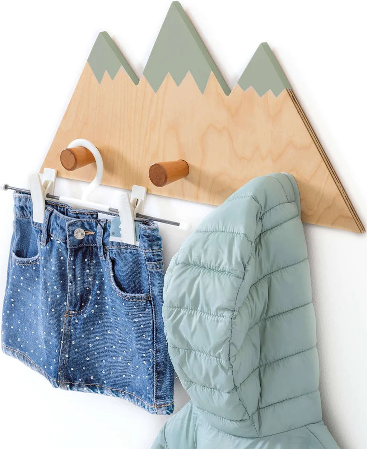 Appendiabiti per bambini in legno Aneto Alondra