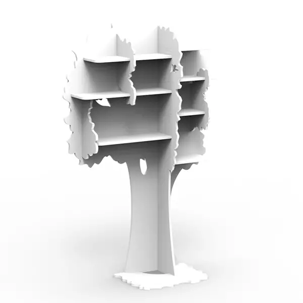 Libreria ad albero Mathy by Bols, realizzata a mano, modello Sam, disponibile in 26 colori.